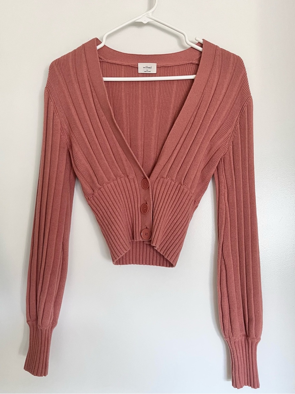 Aritzia Wilfred Plunge Front Cardigan - Picture 2 of 6